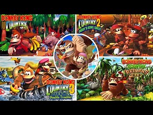 Donkey Kong Country Series - Full Game 100% Walkthrough (All 5 Games)
