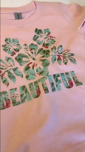 How to use pattern heat transfer vinyl #customshirts #cricutmade