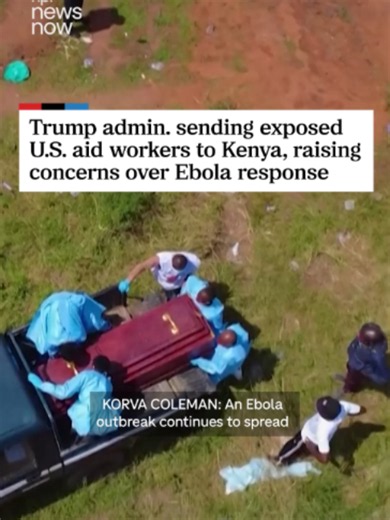 An Ebola outbreak continues to spread across central Africa: Nearly 360 cases and more than 60 deaths have been confirmed in the Democratic Republic of Congo and Uganda. Now, the Trump administration is preventing Americans exposed to Ebola from returning home for observation or medical care. The plan, instead, is to send them to a facility in Kenya. Aid groups worry the move will affect their ability to recruit qualified medical teams to treat those with the disease. Meanwhile, the head of the 