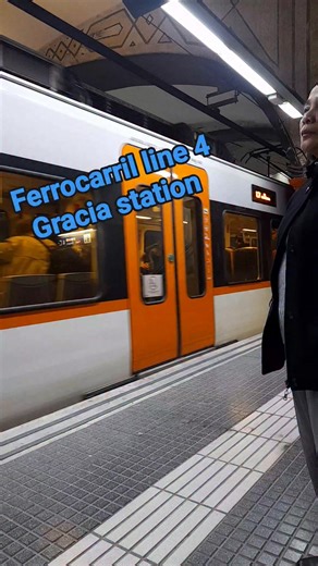 Barcelona Metro system, likely operated by FGC (Ferrocarrils de la Generalitat de Catalunya). #barcelonatravel #transportation #europa | Romeo Martin