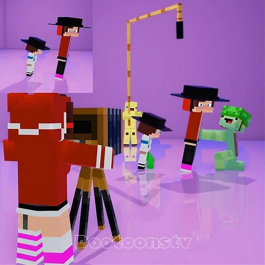 POV Camera : Michael Jackson 45° Dance - Maizen Minecraft Animation #minecraft #trending
