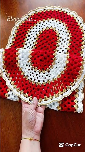 CAMINO DE MESA NAVIDEÑO 🎄 TUTORIAL 👇🏼▶️ #crochet #ganchillo #tutorial #navidad #tejido #crochê #knit