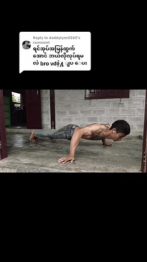 Replying to @daddylynn5565 #ဝါသနာအရ #ကြိုးစားနေဆဲ😊 #views #viral #fbyツ #fyp #homeworkout