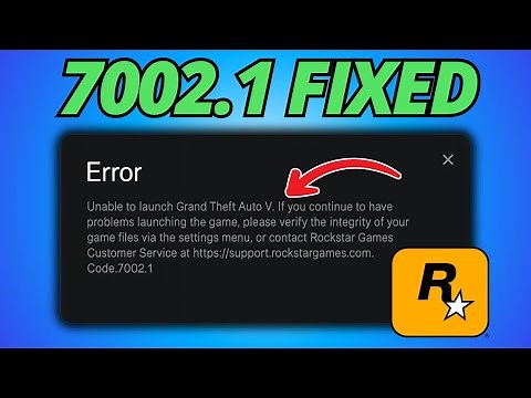 Fix Error Code 7002.1 Rockstar Games Launcher Gta V & RDR2