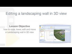 Edificius Tutorial - Editing the landscaping wall in 3D view - ACCA software