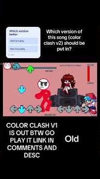 COLOR CLASH V1 is out ! v2 teaser fnf #fnf #fnfmod #fypシ #wip #fridaynightfunkingame