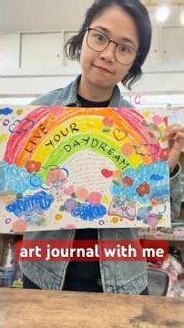 art journal with me in Japan 🇯🇵 (keep believing in yourself 🌈) #artvlog #journaling #stationery