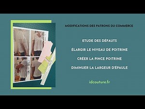 Modifier les patrons couture selon ses mesures et morphologie.