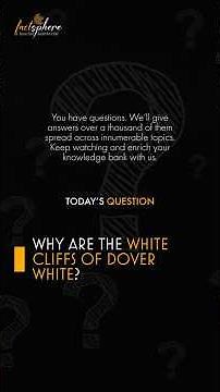 Why are the white cliffs of Dover white?