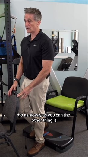 Doug Weiss DPT on Instagram: "Advanced balance exercise for seniors: Stepping backwards onto a step #seniorfitness #balance #seniorcitizens #homeworkout #physio #physicaltherapy"