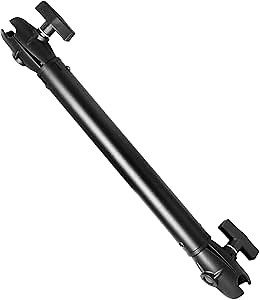 WINDFRD Aluminum Extension(18.3"/46.5cm) Double Socket Arm for 1.5 Inches / C Size / 38mm Ball Accessories, Powerful Clamp, 360° Rotation, Compatible with RAM Mount, iBolt and More