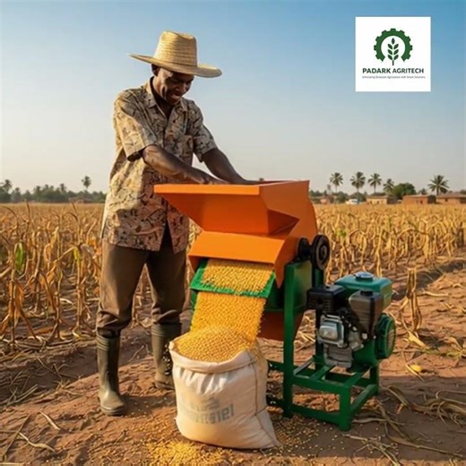 🌽 Maize Threshing Machine – Fast, Efficient & Farmer-Friendly! #padarkagritech #corn