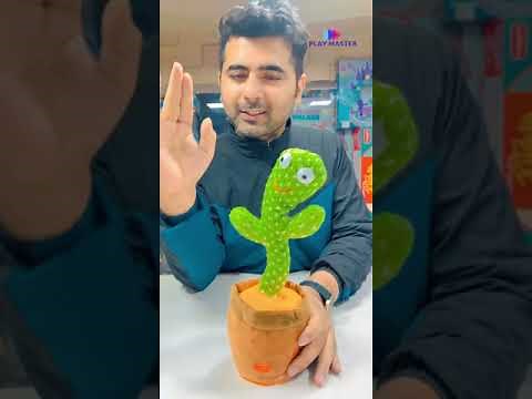 Full unboxing of Dancing Cactus with lights | how to use musical plant 🌵 cactus toy