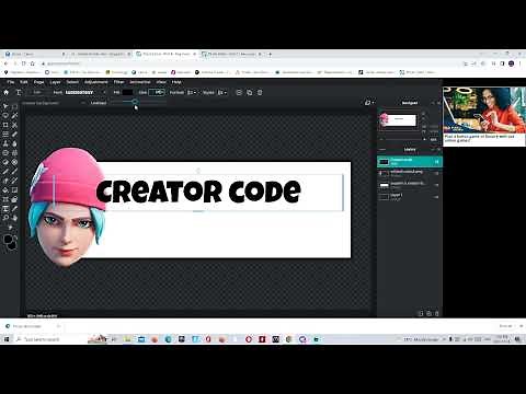 Creator Code banner overlay tutorial easy Pixlr