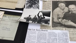 WWII D.S.O./D.F.C./D.F.M. GROUP OF NINE MEDALS TO SQN. LDR. R.S.D. "TERRY" KEARNS, 617 DAMBUSTER SQN. The nationally important ‘Dambuster’ 617 Squadron Special Duties 1944 D.S.O., D.F.C., D.F.M. group of medals to Lancaster, Wellington and Mosquito pilot, Squadron Leader R.S.D. ´Terry´ Kearns, Royal New Zealand Air Force. Completing 87 operational sorties, 30 with 617 Sqn. A veteran of the Thousand Bomber Raids, Kearns finest hour came when he scored a direct hit with the "Earthquake" Bomb on th