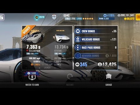CSR2 - 004C (gold) - tune & shift - 7.363