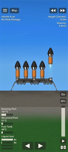 rocket Missile Launch aise Hoti Hai ! 🚀 | Space Flight Simulator Gameplay #sfs #gaming #ytshort