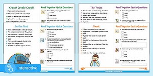 Interactive PDFs: Phase 4 Phonetically-Decodable 60-Second Reads Pack 1