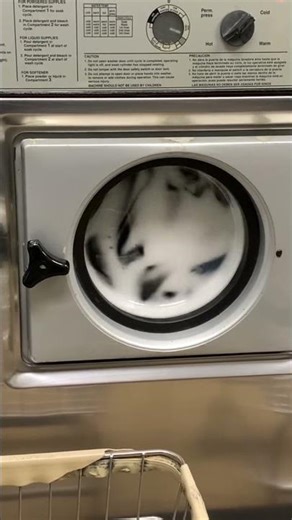 Wascomat Junior W75 Commercial washer Suds wash cycle.