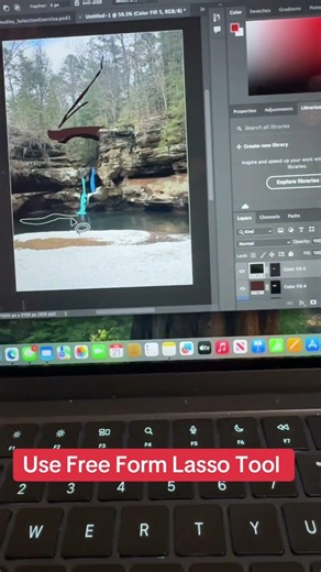 Using Free Form Lasso Tool #lasso #adobe #illustrator #photography #photoshop #photo #art #design