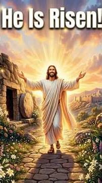 “Happy Easter, He is Risen!” #faith #jesus #easter #christiankids “sundayschool #song