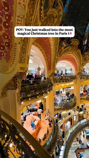 D’Luca Luxury Travel Designers on Instagram: "📍✨ Galeries Lafayette, Paris — where Christmas dreams come to life under one dazzling dome. The iconic holiday tree sparkles with elegance, and every corner feels like a fairytale. 🌟 What to Expect: 🎄 A giant, themed Christmas tree under the glass dome 🛍️ Luxury shopping and festive window displays 📸 Picture-perfect views from the rooftop terrace 🎁 A Parisian Christmas experience you won’t forget ✨ Tip: Visit in the evening for magical lights a