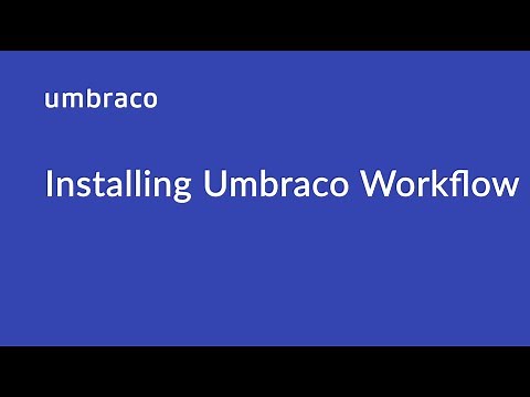 Installing Umbraco Workflow