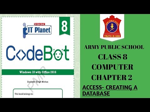 APS class 8 Computer | Chapter 2 | ACCESS - CREATING A DATABASE (EXERCISE) ‪@nksclasses‬