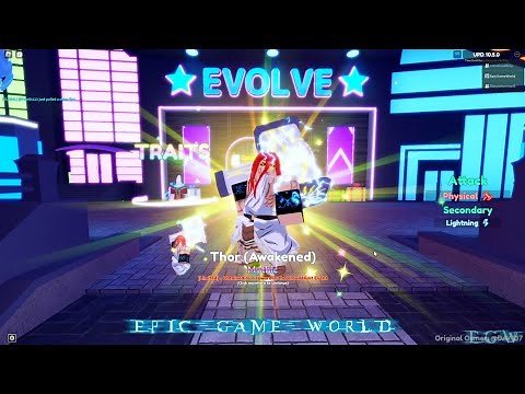 Thor Awakened Evo and Showcase Anime Adventures Roblox