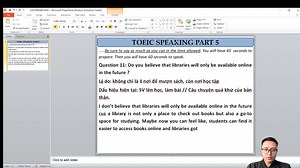 Livestream TOEIC speaking câu hỏi 11 #toeicspeaking #jodieptoeicsw | Trần Điệp
