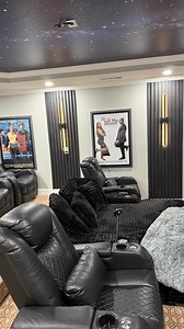 1.3K views · 114 reactions | Turned a basic movie room into a luxury iPic-style theater, designed by yours truly. Bringing your imagination and personality to your home, one project at a time. https://www.fieldshomeimprovements.org/links #custommade #carpenter #homedecor #woodworking #luxuryhomes #carpenterlife #trending #entrepeneur #movietheaters #hometheatre #reel #diy #customdesigns #ipic | Fields Home Improvements | Facebook