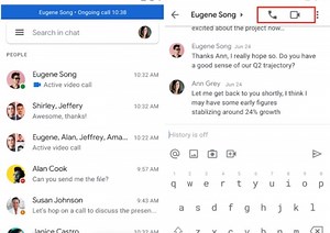 Voice and video call now available within the Gmail app
