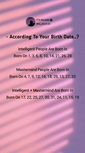 Find Out Your Hidden Power By Birth Date! 🙌😎 | IT'S ANJUM