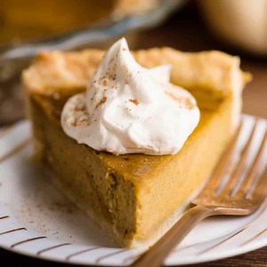 Homemade Pumpkin Pie - made from a fresh pumpkin