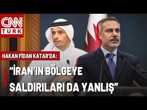 SON DAKİKA🚨Dışişleri Bakanı Hakan Fidan Katar'da: Bölgedeki Savaşın Asıl Müsebbibi İsrail