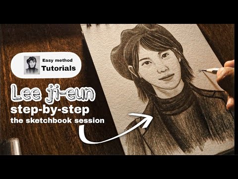 Lee Ji-eun (IU) Pencil Sketch ✏️ | Step by Step Easy Drawing Tutorial for Beginners 🎨