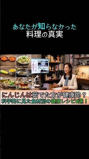 この動画では、にんじん・じゃがいも・とうもろこし・オリーブオイル・コーヒー・お茶の最適な取り入れ方を、科学的根拠に基づいて分かりやすく解説します。👉 すぐに実践できる健康習慣まとめ！
