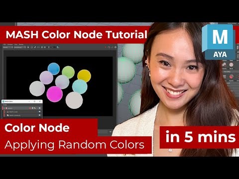 Maya MASH Color Node Tutorial | Apply Random Colors in 5 Minutes