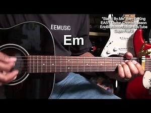 STAND BY ME Ben E. King EASY Guitar Chords Beginner Lesson - No Capo & Capo 2