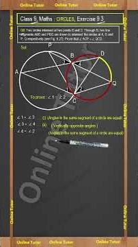 Q9 Ex 9.3 Class 9 Maths | Circles | NCERT Complete Explanation , CBSE, and Competition Exams.
