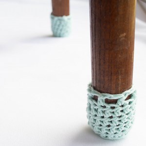 Scratch-Free Floors with These Crochet Chair Socks!