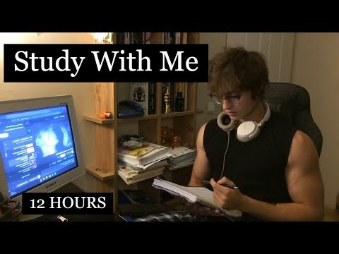 Study With Me LIVE |12 Hours (10 sessions)| 60/10 Pomodoro |Rain Sound