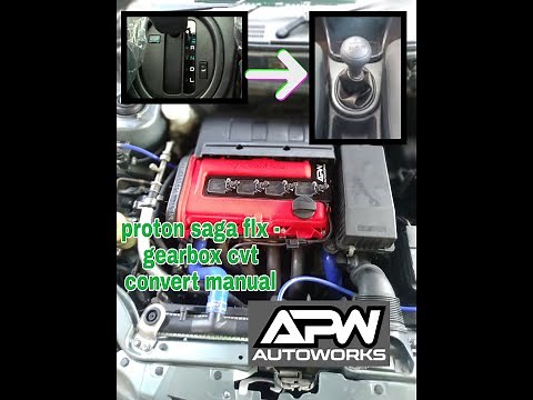 proton saga flx - gearbox cvt convert manual