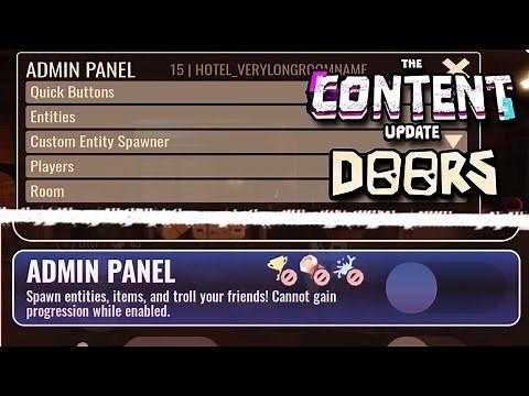 DOORS: Content Update - Admin Panel Modifier (Roblox Showcase)