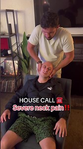 Chiropractor Adjustment for Severe Neck Pain: House Call!