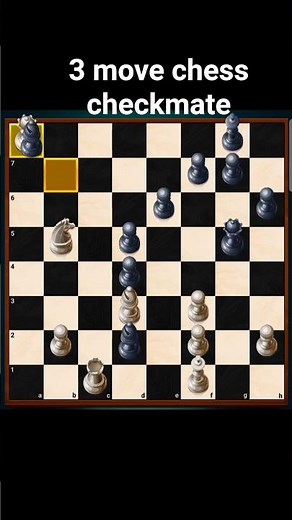 3 move chess checkmate|chess video|checkmate move video|#chess #shorts #chessgames #gaming