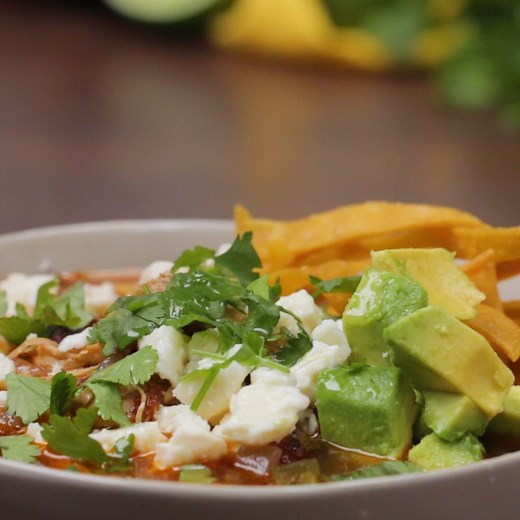401K views · 956 reactions | Time to cozy up and eat some chicken tortilla soup.  Recipe: https://tasty.co/recipe/instant-pot-chicken-tortilla-soup | Tasty | Facebook