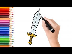 How to draw cartoon sword