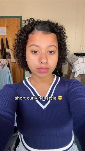 Easy Short Curly Hair Tutorial
