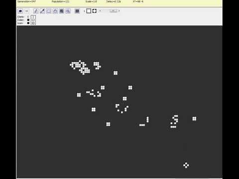 Conway's game of life files pattern 22: 10 cell infinite growth